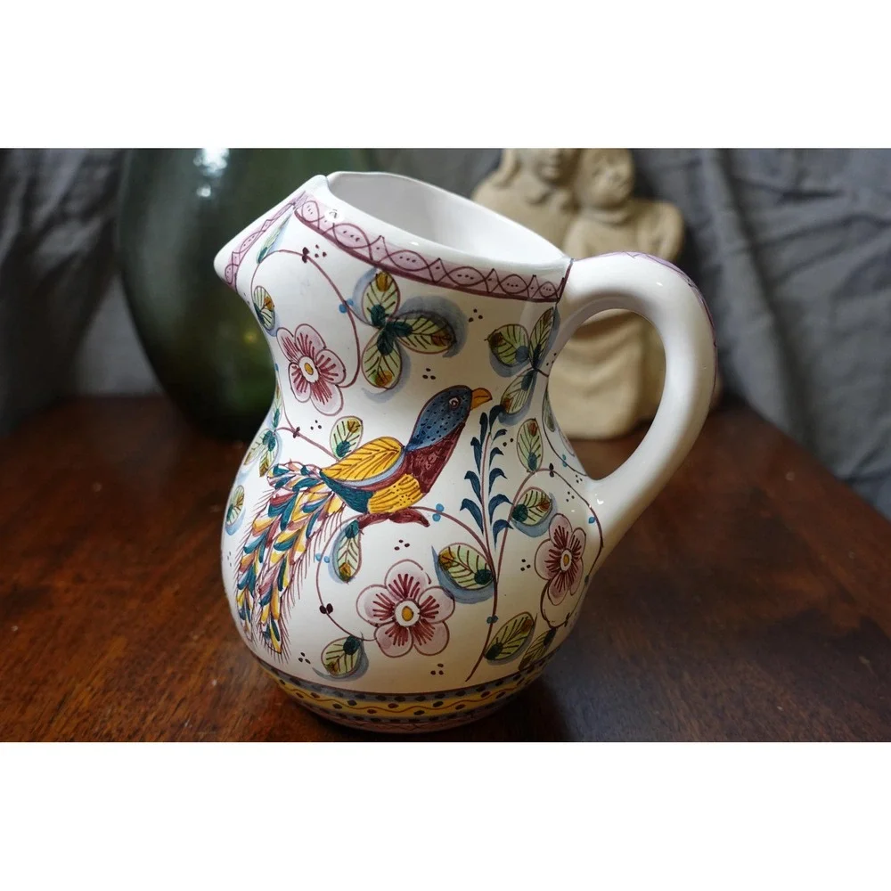 Estrela de Conimbriga Portugal ceramic pottery pitcher| artist signed and number